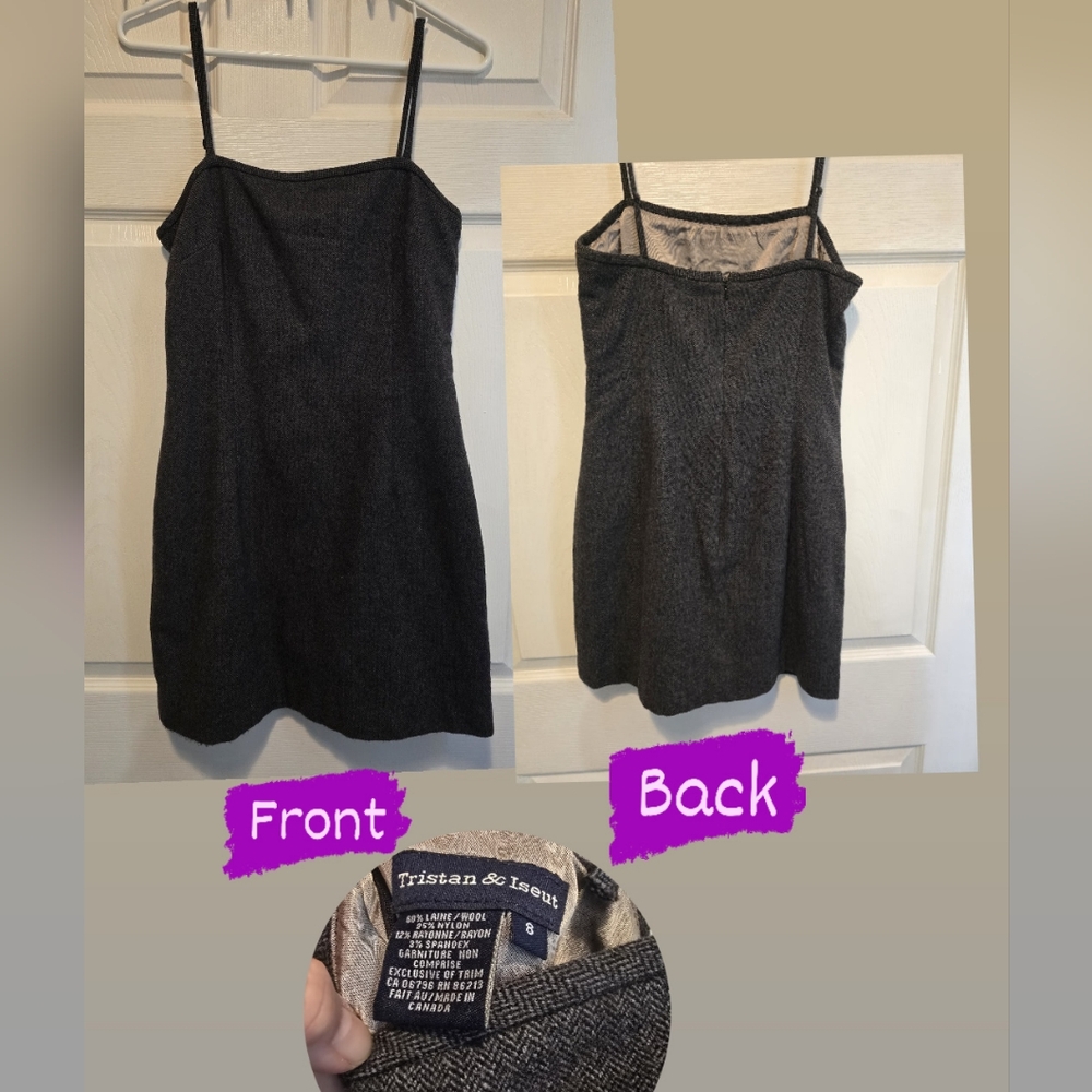 Grey Backless Dress